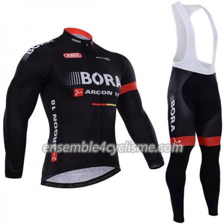 Tenue Maillot M/L + Collant à Bretelles 2017 Bora-Hansgrohe N003